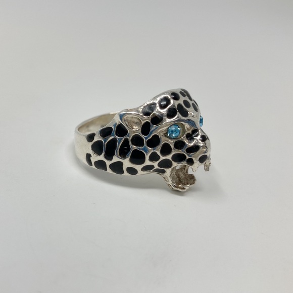 Cheetah  sterling silver 925 men ring - Picture 3 of 5